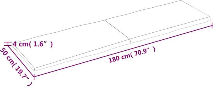 Image du produit VidaXL Aneta (180 x 50 x 4 cm)