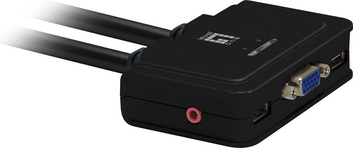 Actual product image LevelOne KVM-0223, 2-Port KVM Switch, VGA, Audio, USB