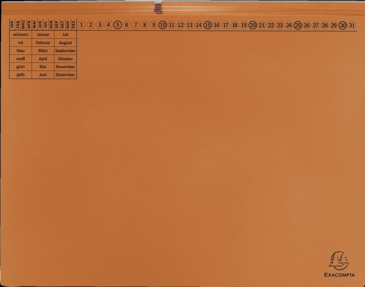 Immagine prodotto Exacompta 25 cartelle sospese in cartone Exaflex arancione 2 x pinzatura ufficiale (200 x)