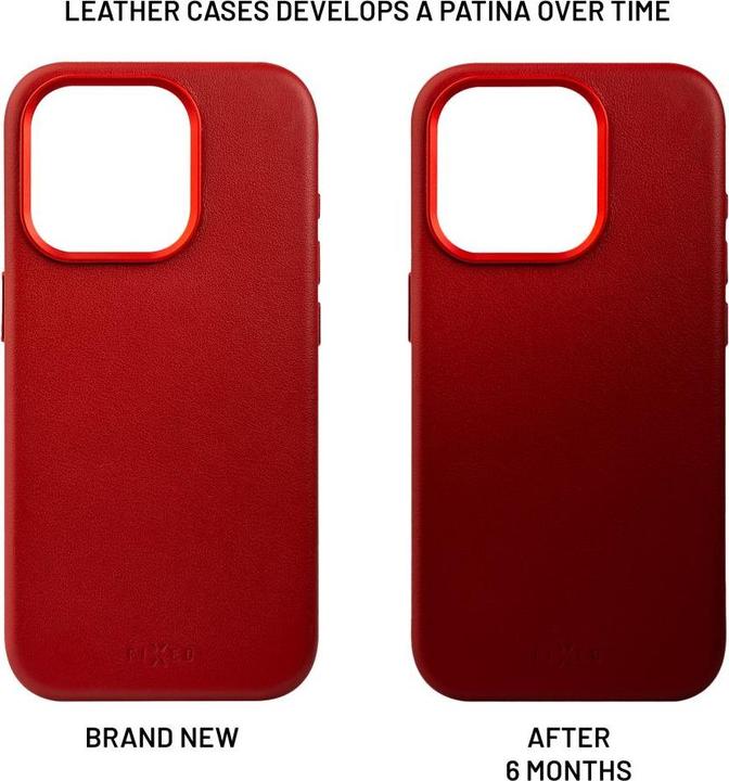 Immagine prodotto Fixed MagLeather fisso | Retro | Apple | iPhone 16 Pro Max | Pelle | Rosso (Apple iPhone 16 Pro Max)