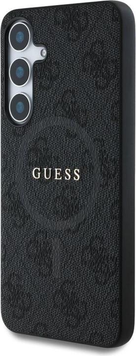 Image du produit Guess Etui Leather 4G Colored Ring Classic Logo MagSafe Samsung Galaxy S25 Plus czarny (Samsung Galaxy S25+)