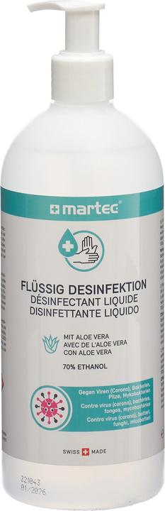 Martec Flüssig Desinfektion mit Aloe Spender (500 ml)