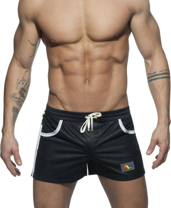Addicted MESH RAINBOW SHORT Black