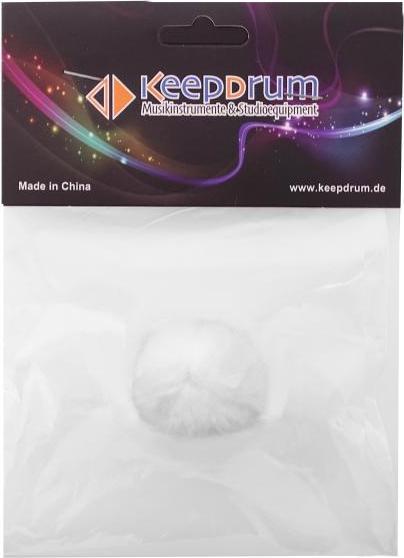 Produktbild keepdrum WS05-WH Mini Fell-Windschutz Weiss (Fell)