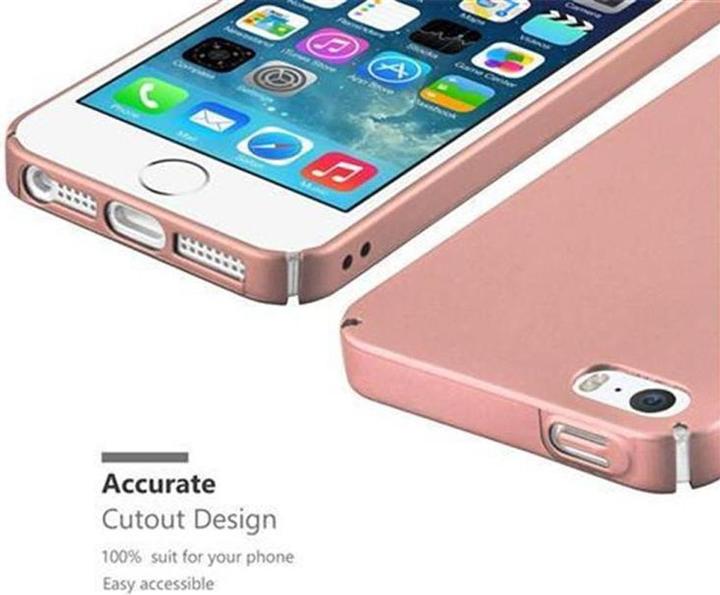 Actual product image Cadorabo Hard Cover Matt Metal Cover (Apple iPhone 5)