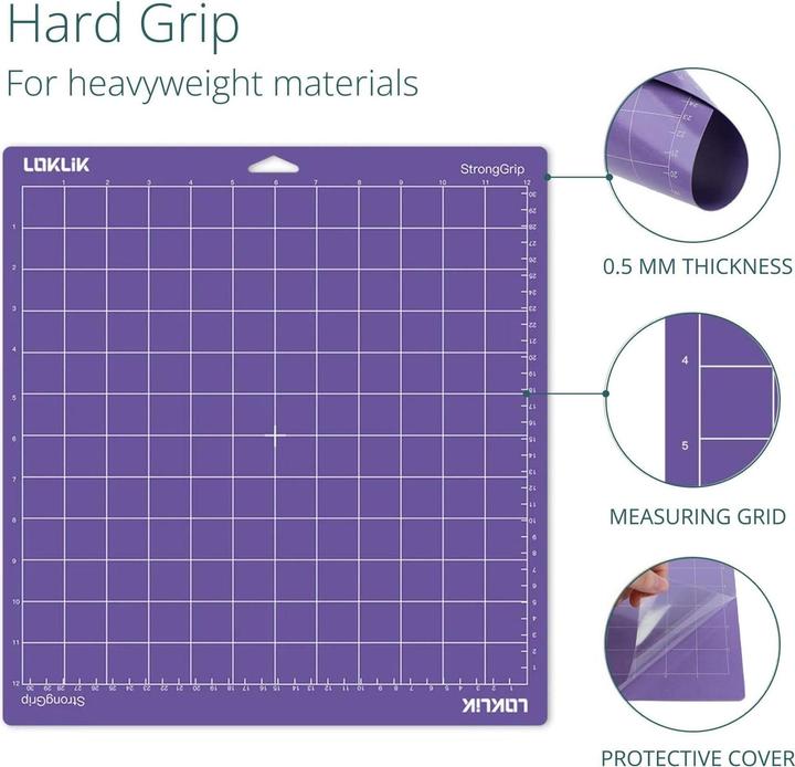 Loklik Cutting Mat Strong Grip - 3er Pack *lila*