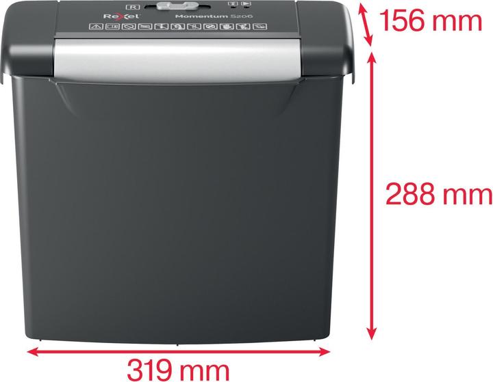 Produktbild Rexel Aktenvernichter Momentum S206 (Streifenschnitt)