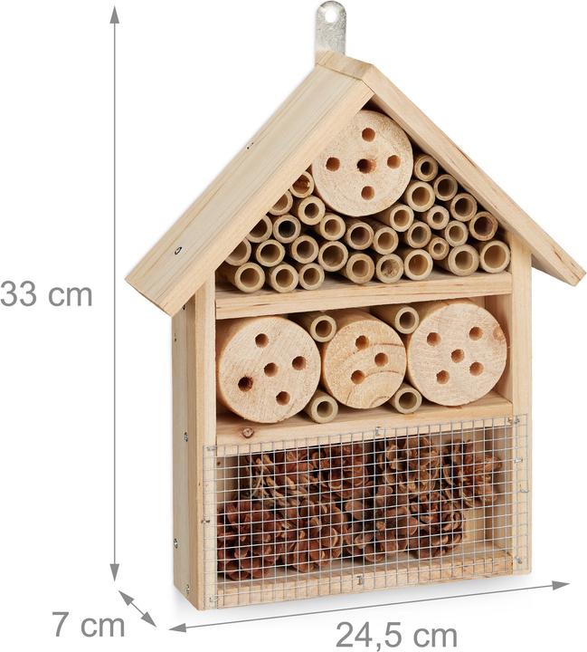 Produktbild Relaxdays Insektenhotel (Florfliegen, Wildbienen, Marienkäfer)
