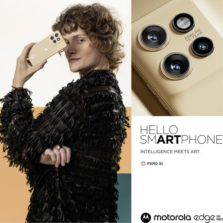 Produktbild Motorola Edge 50 Neo (512 GB, PANTONE Latte, 6.34", Dual SIM, 50 Mpx, 5G)