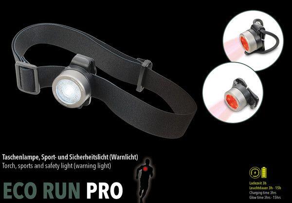 Actual product image Troika ECO RUN PRO torch Sports and safety light, LED, 5 light functions, 3 accessories for use in the run (7 cm)