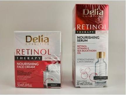 Immagine prodotto Delia Cosmetics DELIA Set crema notte e siero viso nutriente al retinolo e acido ialuronico (Set per la cura del viso)