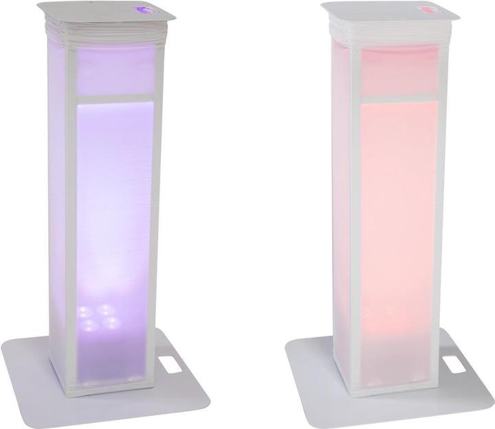 Produktbild Eurolite 2x Stage Stand variabel inkl. Cover und Tasche, weiss