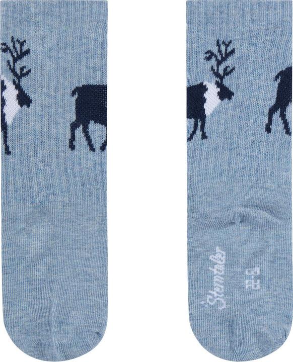 Produktbild Sterntaler Socken 3er Set Hirsch Blau Gr. 19-22 (19 - 22)