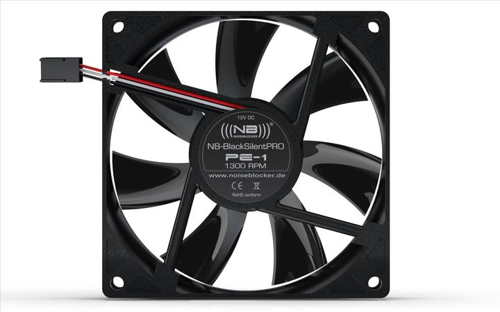 Actual product image Noiseblocker BlackSilentPro-Series PE-P (92 mm, 1 x)