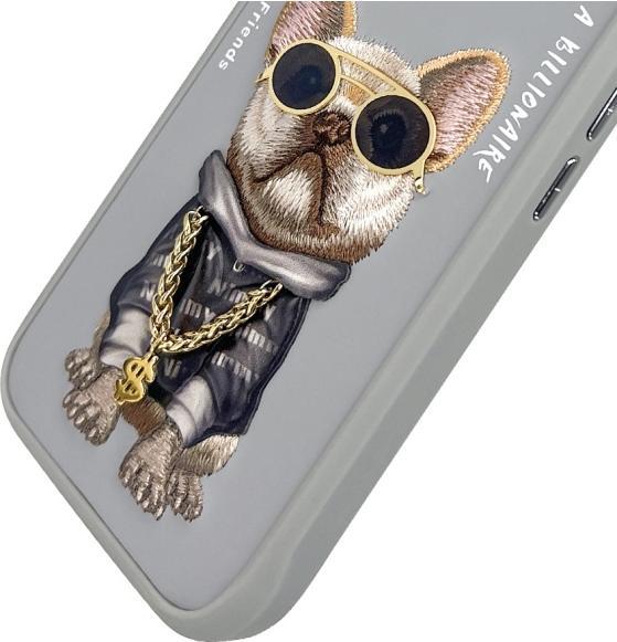 Produktbild Dog & Bone Nimmy case iPhone 16 6.1" gray Glasses Cool Dog (Apple iPhone 16)