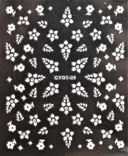 Nagellack24 Nail Art Sticker Selbstklebend 20