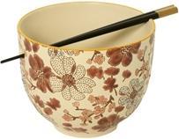 Actual product image Easy Life 2er Set Ramen Schüsseln mit Stäbchen D14cm H11.5cm 800ml (14 cm, 0.80 l, 2 x)