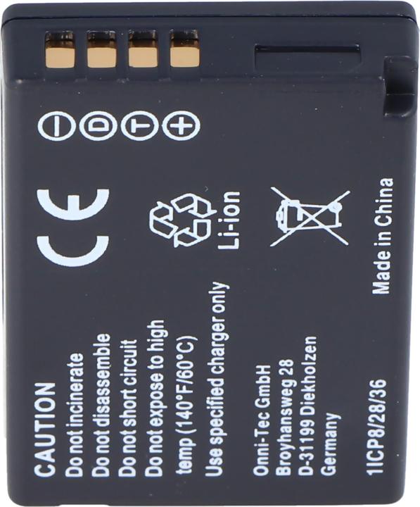 Image du produit Panasonic Batterie DMC-TZ10, DMW-BCG10, DMW-BCG10PP (Batterie de l'appareil photo)