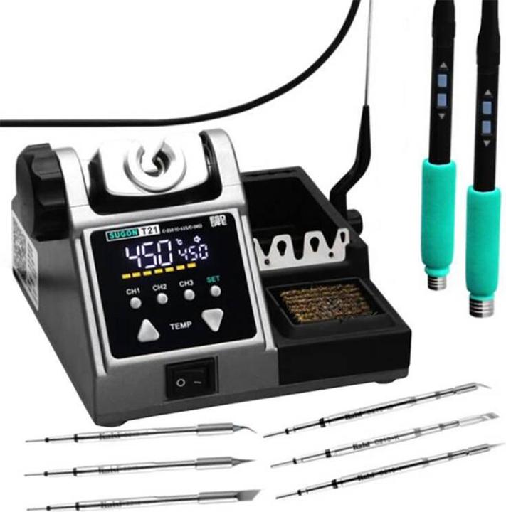 Actual product image Sugon T21 Soldering Station + tips C210 / C245