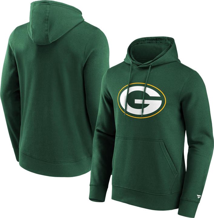Immagine prodotto Fanatics Green Bay Packers - Felpa con cappuccio Mid Essentials Crest Uomo (L)