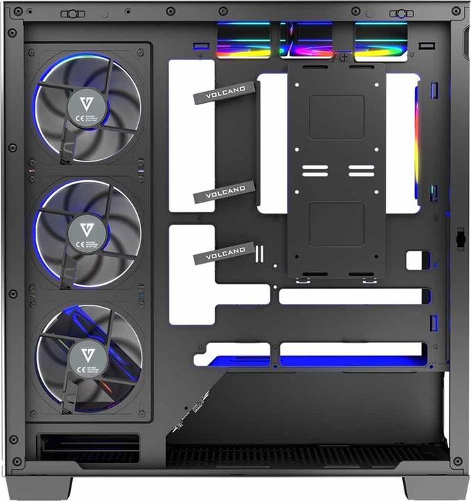 Produktbild Modecom Computergehäuse VOLCANO STELLAR ARGB MIDI 8F (mATX, Mini-ITX, ATX)