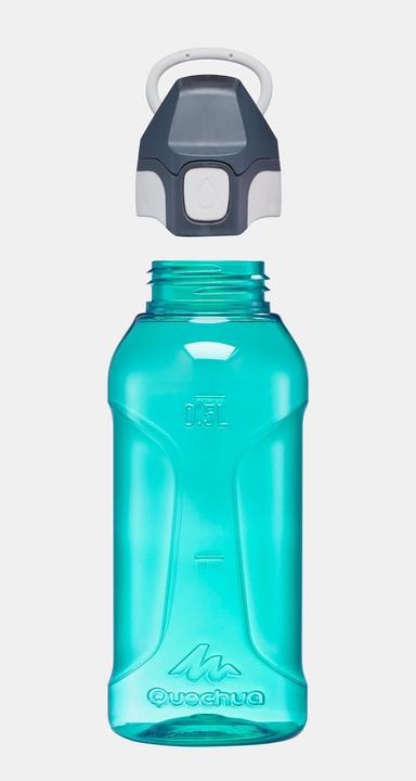 Actual product image Quechua 0.5 L kids’ stainless steel water flask 500 with instant stopper for hiking (0.50 l)
