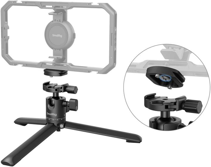 Image du produit SmallRig Tripode avec plateau Arca-Swiss à dégagement rapide et rotule panoramique 4630 (Métal)