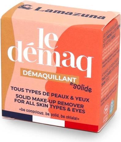 Actual product image Lamazuna Solid organic make-up remover jojoba & grape seed - 30ml - (Make-up remover, 30 ml)