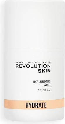Actual product image Makeup Revolution Skincare London Hyaluronic Acid Gel Cream Lightweight Hydrating Reduces Fine Lines 50ml (50 ml, 24h cream)