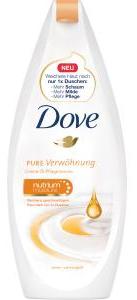 Dove Douche de soin à la crème et à l'huile Pure Choyer, parfum jasmin et miel (250 ml)