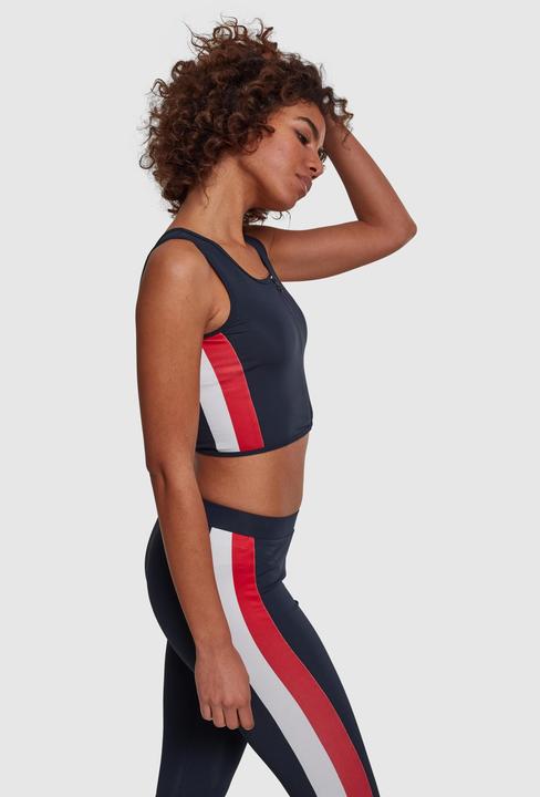 Actual product image Urban Classics Ladies Side Stripe Cropped Zip Top (S)