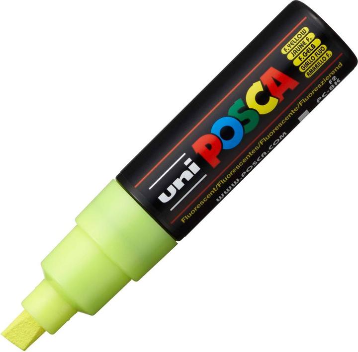 Immagine prodotto Posca Marchio PC-8K con punta a cuneo (Giallo, 8 mm, 1 x)