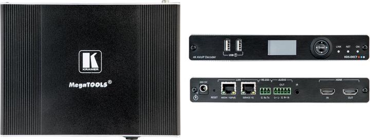 Produktbild KDS-DEC7 HIGHPERFORMANCE, HIGHLYSCALABLE, AVOIP DECODER FOR 4K30 4:4:4, HDR10 OVER 1G NETWO