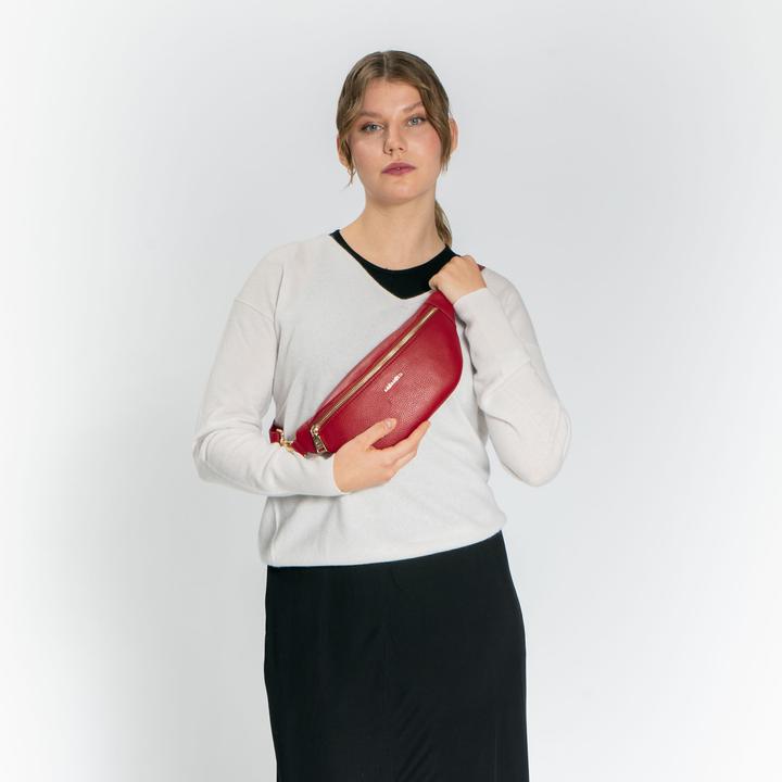 Actual product image Lazarotti Bologna Leather Belt Bag Leather 31 cm
