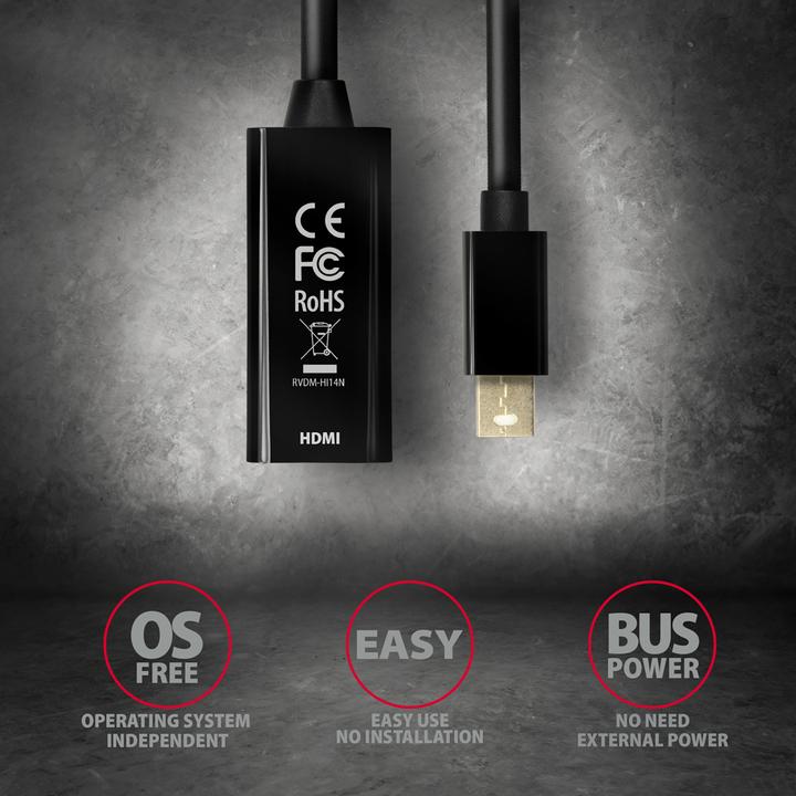 Produktbild Axagon RVDM-HI14N (Mini DP, 1.20 cm)
