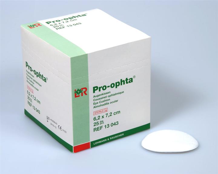 Actual product image Pro Ophta Augenkissen 6.2x7.2cm steril (25 x)