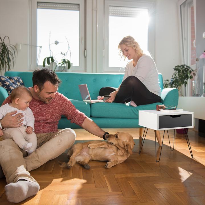 Image du produit Relaxdays Table de chevet (40 x 40 x 44 cm)