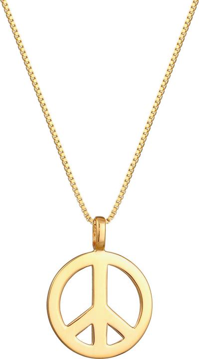Kuzzoi Peace-Zeichen (925er Sterling Silber, 60 cm)