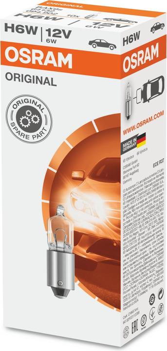 Produktbild Osram Żarówka (Karton 10szt.) H6W 12V 6W BAX9S Standard