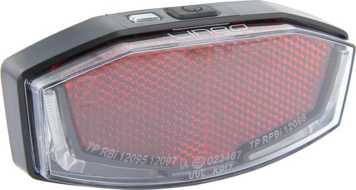 Actual product image Spanninga Lineo XBA Battery Rear Light StVZO