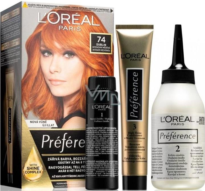 Actual product image L'Oréal Paris Preference Feria Hair Color Moterims 60ml (74 Dublin)
