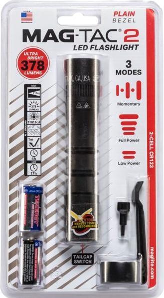 Maglite Mag-Tac 2 no crown Taschenlampe schwarz (378 lm)