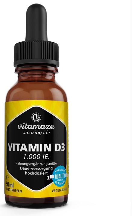 Actual product image Vitamaze Vitamin D3 50 ml drops (1 Piece, Droplet)