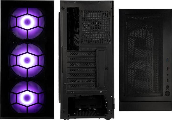 Immagine prodotto Kolink Observatory HF Plus Glass ARGB Midi Tower Case - Nero (ATX)