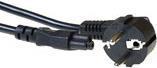 Actual product image Powercord mains connector CEE7/7 male (angled) (7 m, CEE 7/7)