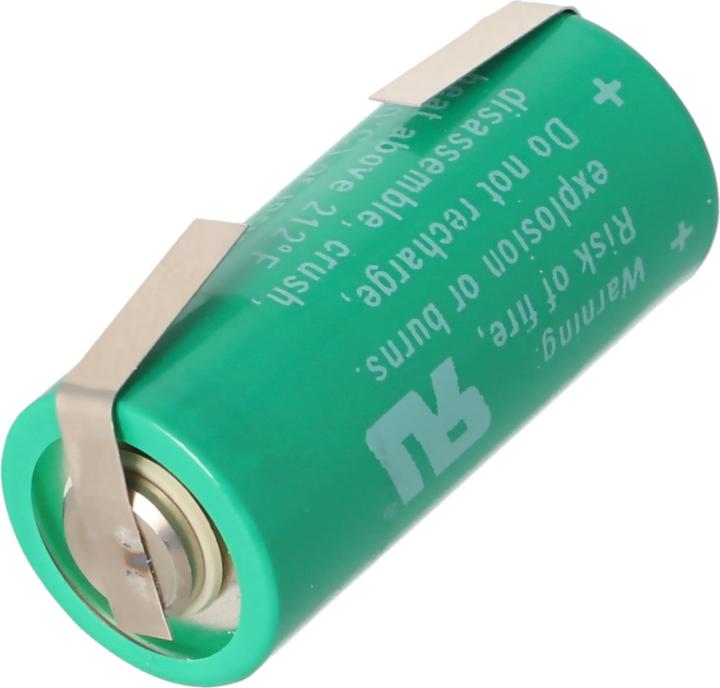 Actual product image Varta Batterie CR2/3AA, 6237 mit Lötfahne U-Form, 6237301301 (1 pcs., 2/3 AA, 1350 mAh)