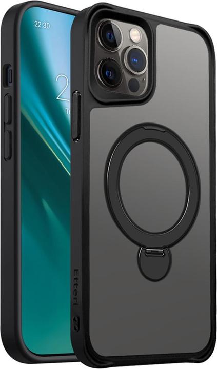 Image du produit Etteri Matt Mag Ring case for iPhone 12 / 12 Pro 6,1" black (Apple iPhone 12)