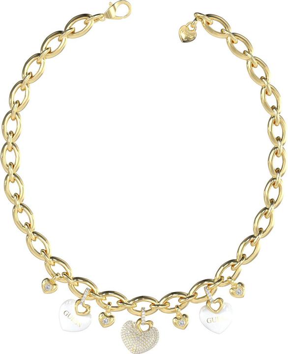 Guess Crazy in Love Halskette (Edelstahl, 41 cm)
