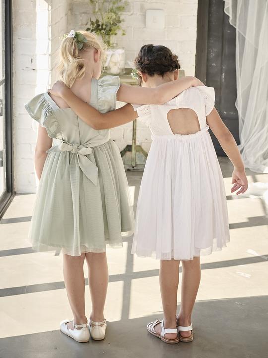 Produktbild Vertbaudet Festliches Mädchen Volantkleid, Musselin & Tüll (146, 152)