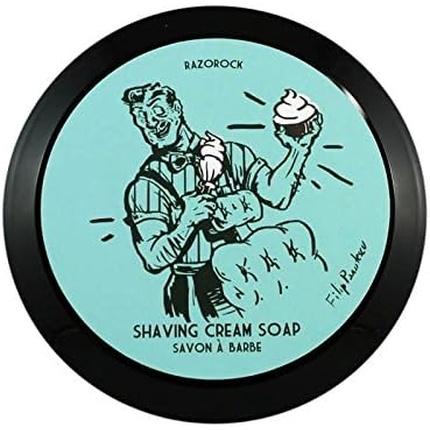 Actual product image Razo Rock Razorock Blue Barbershop Shaving Soap 150ml (Shaving soap)